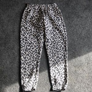 Leopard Print Sweatpants
